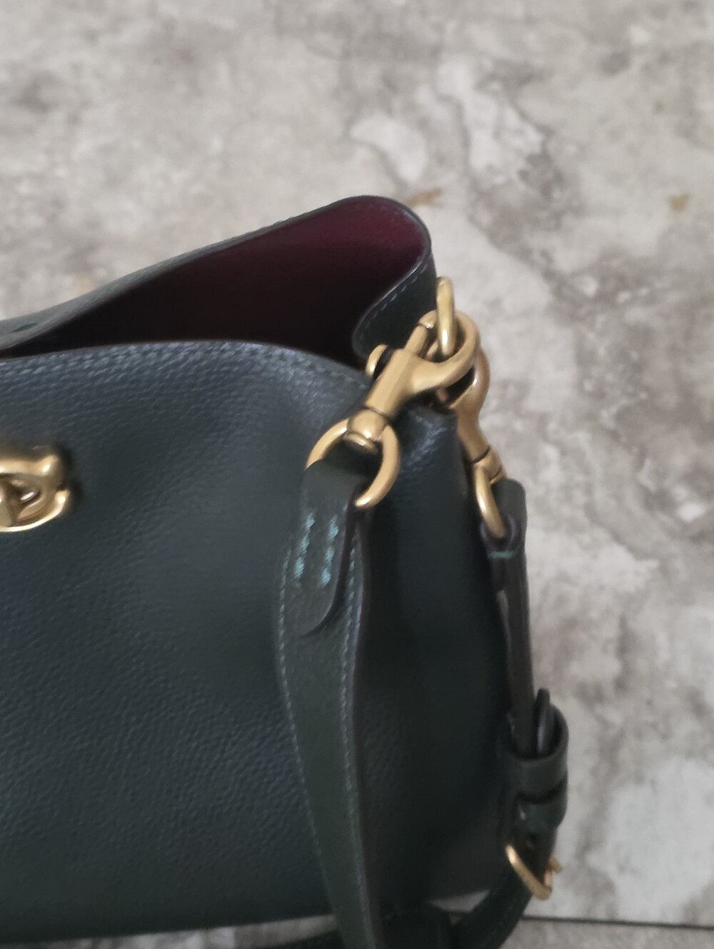 Coach♡ Willow Bucket Bag Green, Crossbody & Shoulder - Picture 12 of 15